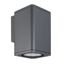 Фото #1 товара Светильник LGD-EVO-WALL-S100x100-12W Warm3000 (GR, 44 deg, 230V) (Arlight, IP54 Металл, 3 года)