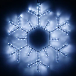 Фото #1 товара Фигура ARD-SNOWFLAKE-M5-600x600-216LED White (230V, 15W) (Ardecoled, IP65)