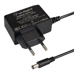Фото #1 товара Блок питания ARDV-SP-12-24BW (24V, 0.5A, 12W) (Arlight, Адаптер, 5 лет)