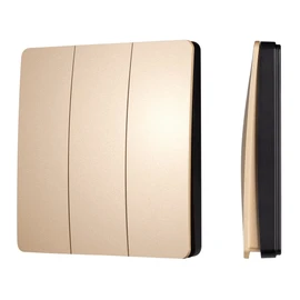 Фото #1 товара INTELLIGENT ARLIGHT Кнопочная панель KINETIC-801-22-3G-WP-SUF Gold (No battery, IP67, 433Mhz) (IARL, IP67 Пластик, 3 года)