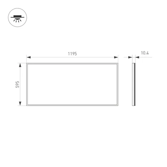 Фото #7 товара Панель IM-600x1200A-48W White (Arlight, IP40 Металл, 3 года)