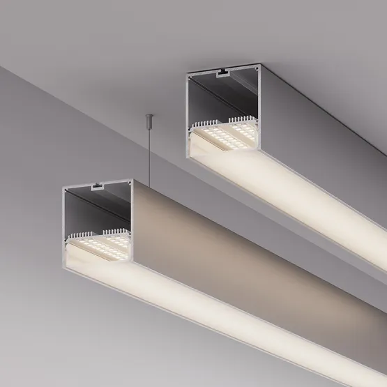 Фото #5 товара Профиль с экраном SL-LINE-7477-2500 ANOD+OPAL (Arlight, Алюминий)