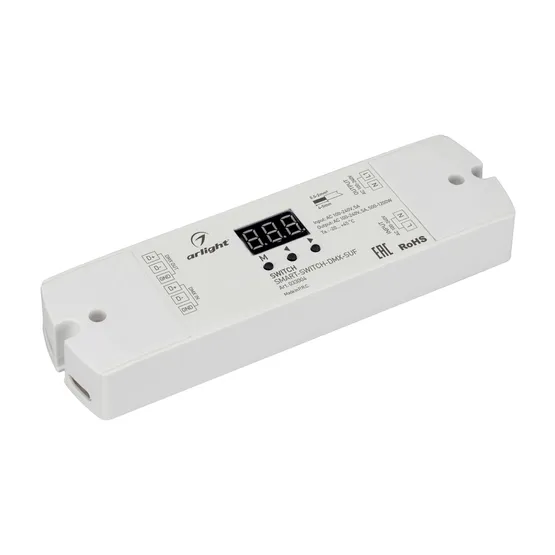 Фото товара Выключатель SMART-SWITCH-DMX-SUF (230V, 5A) (Arlight, IP20 Пластик, 3 года)