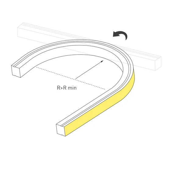 Фото #5 товара Грейзер THOR-TOP-B70-10x10mm 24V Warm3000 (15 W/m, IP67, 5m, wire x2) (Arlight, Вывод вниз, 3 года)