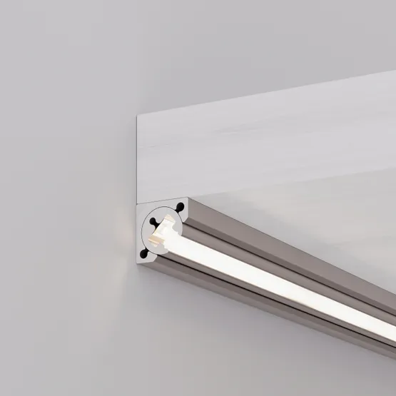 Фото #2 товара Профиль с экраном SL-KANT-H10-ROTATE-2000 CHAMPAGNE GOLD (Arlight, Алюминий+пластик)