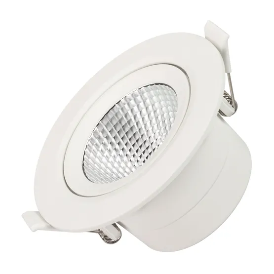 Фото #1 товара Светильник LTD-POLAR-TURN-R105-10W Warm3000 (WH, 36 deg, 230V) (Arlight, IP20 Пластик, 3 года)