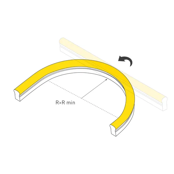 Фото #4 товара Гибкий неон ARL-NEON-2615YH-SIDE 230V Yellow (Arlight, 8 Вт/м, IP65)