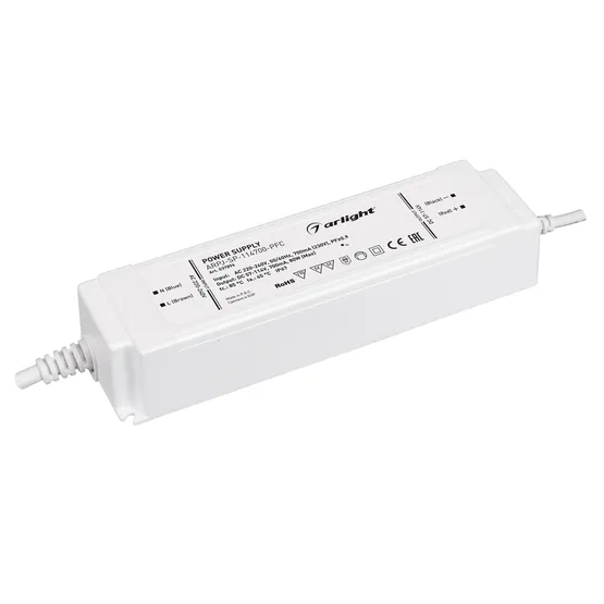 Фото товара Блок питания ARPJ-SP-114700-PFC (80W, 57-114V, 0.7A) (Arlight, IP67 Пластик, 5 лет)