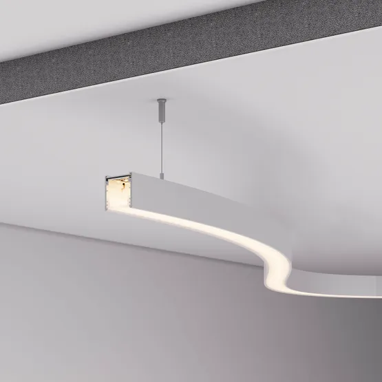 Фото #4 товара Профиль LINE-3535-BENT-SIDE-2000 ANOD (Arlight, Алюминий)