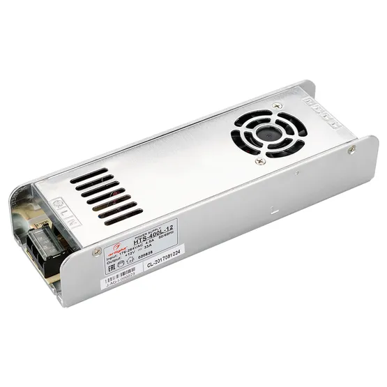 Фото #1 товара Блок питания HTS-400L-12 (12V, 33A, 400W) (Arlight, IP20 Сетка, 3 года)