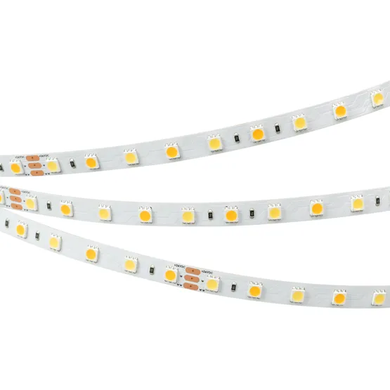 Фото #1 товара Светодиодная лента RT 6-5000 24V White-MIX 2x (5060, 60 LED/m, LUX) (Arlight, Изменяемая ЦТ)