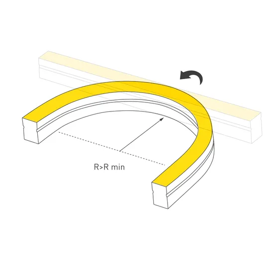 Фото #5 товара Светодиодная лента герметичная MOONLIGHT-SIDE-A140-12x24mm 24V Warm2700 (9.6 W/m, IP68, 5m, wire x2) (Arlight, Вывод прямой, 3 года)