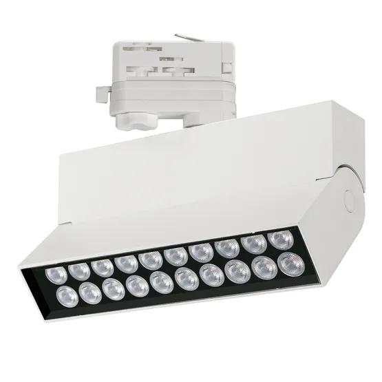 Фото #1 товара Светильник LGD-LOFT-TRACK-4TR-S170-20W Warm3000 (WH, 24 deg) (Arlight, IP40 Металл, 3 года)