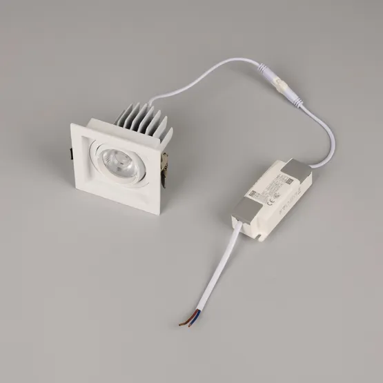 Фото #3 товара Светильник MS-VORTEX-BUILT-S90x90-12W Warm3000 (WH-WH, 40 deg, 230V) (Arlight, IP20 Металл, 5 лет)