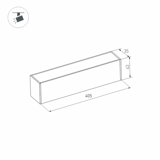 Фото #6 товара Светильник MAG-FLAT-45-L405-12W Warm3000 (BK, 100 deg, 24V, DALI) (Arlight, IP20 Металл, 3 года)