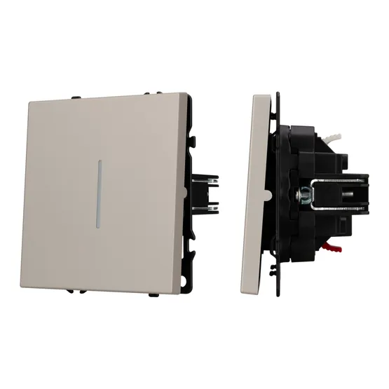 Фото #1 товара Механизм выключателя одноклавишный проходной LED SWT-NOBE-MKP1-SFPL-L-CA (230V, 10A) (Arlight, -)