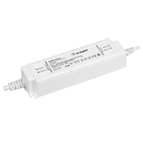 Фото товара Блок питания ARPJ-SP-231750-PFC (40W, 15-23V, 1.75A) (Arlight, IP67 Пластик, 5 лет)