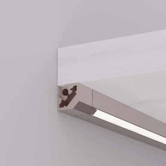 Фото #4 товара Профиль c экраном SL-KANT-H10-SQUARE-2000 CHAMPAGNE GOLD (Arlight, Алюминий+пластик)