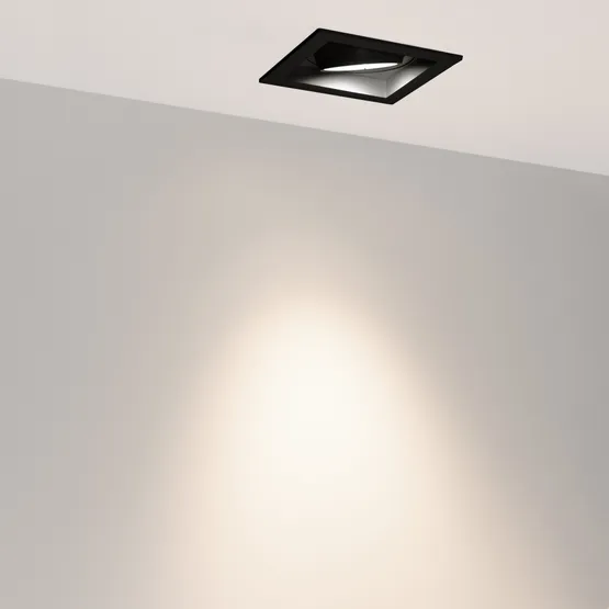 Фото #2 товара Светильник MS-VORTEX-BUILT-S117x117-20W Day4000 (BK-BK, 40 deg, 230V) (Arlight, IP20 Металл, 5 лет)