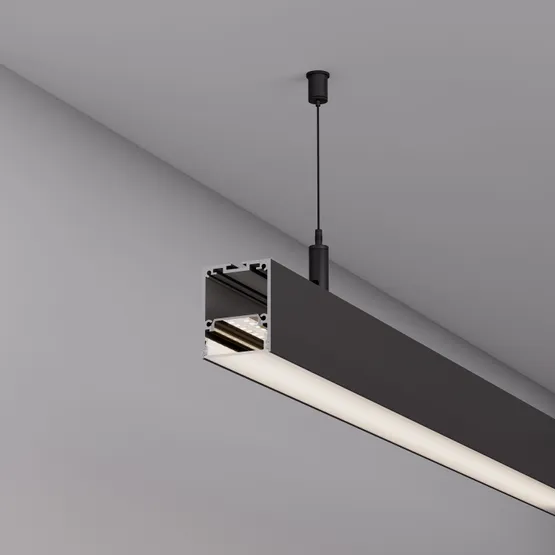 Фото #8 товара Профиль IP-LINE-4050-2000 BLACK (Arlight, Алюминий)