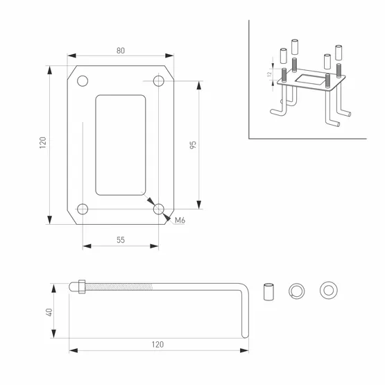 Фото #4 товара Светильник LGD-TENT-BOLL-H500-9W Warm3000 (GR, 110 deg, 230V) (Arlight, IP65 Металл, 3 года)