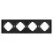 Минифото #2 товара Рамка пластиковая FRM-TENDO-SFPL-4-BK (Arlight, -)