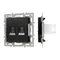 Минифото #1 товара Механизм компьютерной розетки двойной SCT-MPC2-PL-BK (RJ-45, CAT6) (Arlight, -)