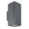 Минифото #1 товара Светильник LGD-EVO-WALL-TWIN-S100x100-2x12W Warm3000 (GR, 44 deg, 230V) (Arlight, IP54 Металл, 3 года)